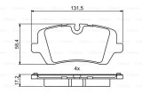 BOSCH 0 986 494 810 set placute frana,frana disc