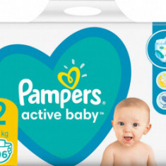 Scutece Active Baby Nr. 2, 4-8kg, 96 bucati, Pampers