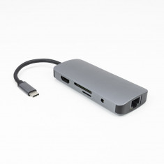 Aproape nou: Adaptor multiport PNI MP109 USB-C la 4K HDMI, 3 x USB 3.0, RJ45, SD/TF foto