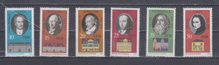 A12 S4 1 - Timbre foarte vechi - Fosta Germanie Democrata - DDR - personalitati