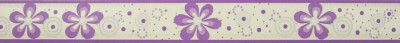 Bordura decorativa pentru tapet, floral, mov, 4.5cm x 10m, 227-061 foto