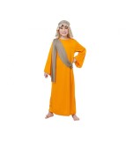 Costum carnaval Pastor pentru copii cu halat, esarfa si batic, 7-8 ani (120/130 cm)