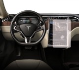 Folie Mata Tesla Model S 2016, Duragon, protectie Display Navigatie, din silicon