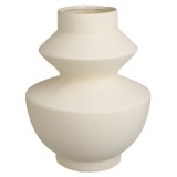 Vază ceramică cu forme rotunjite, Crem, &Oslash;22x29cm, CMCLASS