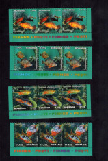 Romania 2012 Fauna Pesti Triptic MNH 3 serii complete foto