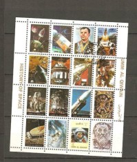 Umm al Qiwain - Space, perf. mini block, used E.079