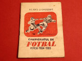 Programul turului campionatului national de fotbal 1984-1985
