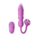 Vibrator Flyn, Remote Control, 10 Moduri Impingere, 10 Moduri Vibratii, Silicon, USB, Roz, 12 cm