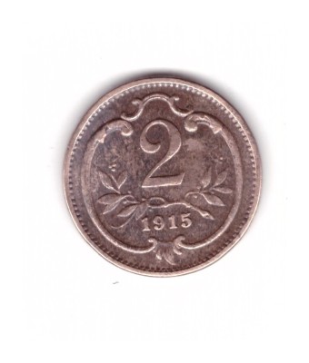 Moneda Austria 2 heller 1915, stare buna, curata foto