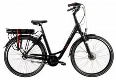 Bicicleta Electrica Devron 28124 L Negru Mat 28 Inch foto