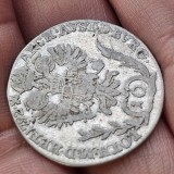 10 kreuzer 1792 B , argint , raruta