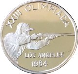 C10 Andorra 1984 /XXIII Summer Olympics Games 1984 Los Angeles/Argint .900 ,16 g / /Proof