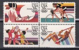 SUA 1983 - Jocurile Olimpice - Los Angeles, Bloc de 4, PA, MNH