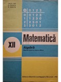 Ion D. Ion - Matematica - Algebra, manual pentru clasa a XIIa (Editia: 1981)