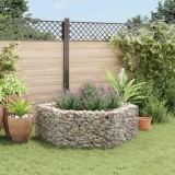 VidaXL Strat &icirc;nălțat gabion hexagonal, 160 x 140 x 50 cm