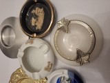 Scrumiere vintage de colectie Lot, Heinrich, marmura cu decor, Romania '80 si altele