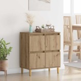 vidaXL Bufet Stejar Artizanal 60 x 35 x 70 cm Lemn compozit 881264