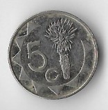 Moneda 5 cents 2009 - Namibia, Africa, Cupru-Nichel