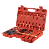 Extractor rulmenti cu 3 brate in set cu carlige 44 piese AMiO, configuratie 2 si 3 brate, interval lucru 112 mm, pentru service masini, vehicule