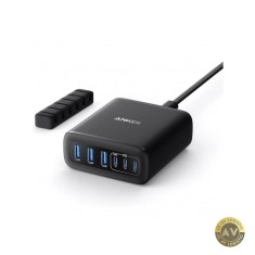 Incarcator Statie Anker 112W 3A 3 x USB-A - 3 x USB-C Negru A2154G11