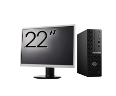 Pachet Calculator Second Hand DELL OptiPlex 5080 SFF, Intel Core i5-10500 3.10 - 4.50GHz, 8GB DDR4, 256GB SSD + Monitor 22&amp;quot; NewTechnology Media