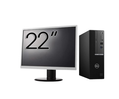 Pachet Calculator Second Hand DELL OptiPlex 5080 SFF, Intel Core i5-10500 3.10 - 4.50GHz, 16GB DDR4, 512GB SSD + Monitor 22&amp;amp;quot; NewTechnology Media foto