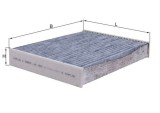 Filtru habitaclu cu carbon activ MAHLE LAK1955