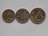 LOT 3 MONEDE-1,2,5 DINARI-IUGOSLAVIA