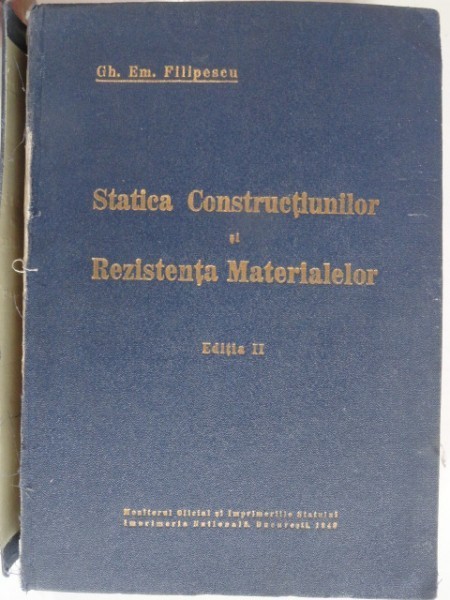 STATICA SI REZISTENTA MATERIALELOR - GH. EM. FILIPESCU