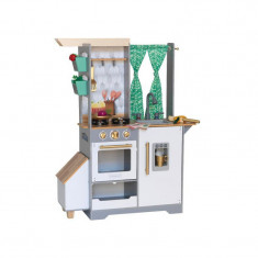 Bucatarie pentru copii Terrace Garden KidKraft, 87 x 34 x 112 cm, MDF/plastic, accesorii incluse, 3 ani+ foto