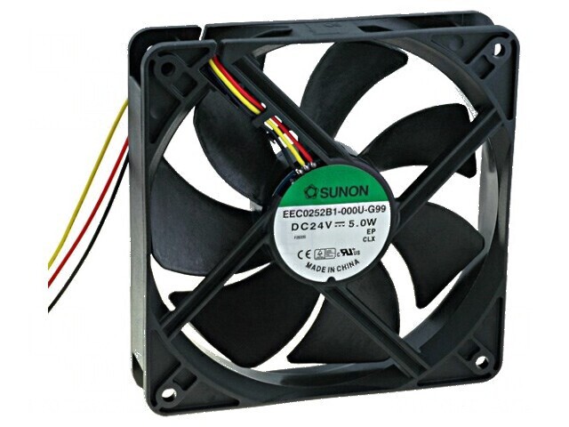Ventilator DC axial 24VDC 120x120x25mm 183,83m3/h 44,5dBA