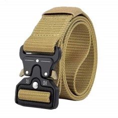 Curea centura Pufo Tactical Combat pentru barbati 3.8 x 123 cm, rezistent, bej