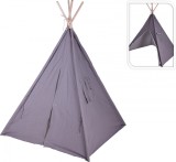 Cort teepee pentru copii - Joaca si relaxare, design gri elegant