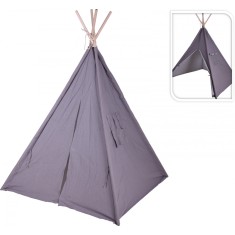 Cort teepee pentru copii - Joaca si relaxare, design gri elegant