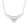 Lant din Argint --INIMA Cu Aripi De Inger -- Arg402E, Argintboutique