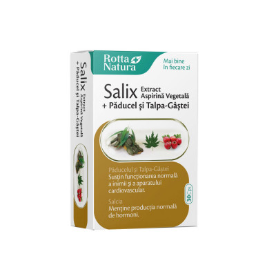 Salix Extract Aspirina Vegetala cu Paducel si Talpa Gastei 30 capsule Rotta Natura foto