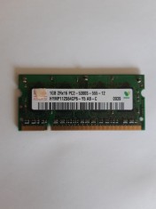 memorie laptop hynix 1gb ddr2 2rx8 pc2-5300s-555-12 foto