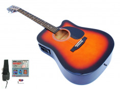 Chitara Electro-Acustica Western Cherrystone EQ-7545R Sunburst foto