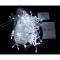 Componenta instalatie de craciun flippy&Acirc;&reg; tip franjuri, 8 jocuri de lumini sectiune 5 m, 143 led-uri, interconectabila, fir transparent, alb rece, nu