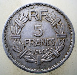 1.137 FRANTA 5 FRANCS FRANCI 1946 B