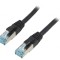 Patch Cord S/FTP Cat 6a Negru 10m