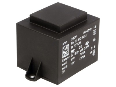 Transformator &amp;icirc;ncapsulat 15VA 230V 15V foto