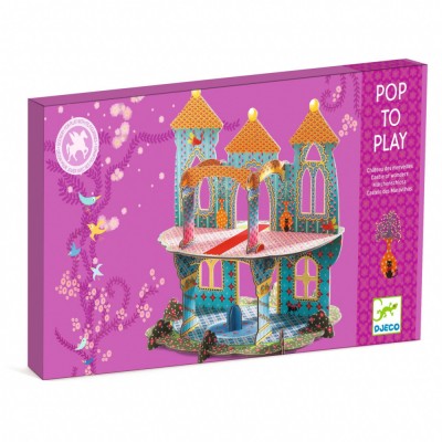 Joc de construit Pop to play Castelul vrajit 3D, Djeco foto