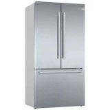 Side by side Bosch KFF96PIEP, MultiDoor, 573 l, Clasa E, NoFrost, HomeConnect, AirFresh Filter, VitaFresh, 183 cm, Inox antiamprenta