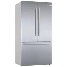 Side by side Bosch KFF96PIEP, MultiDoor, 573 l, Clasa E, NoFrost, HomeConnect, AirFresh Filter, VitaFresh, 183 cm, Inox antiamprenta foto