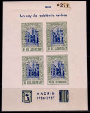 Catalonia 1937 colita-Spania razboiul civil , em. locala-templul bombardat ,MNH