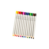 Set 12 creioane colorate cu varf gros de 8 mm pentru incepatori, OColor