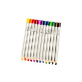 Set 12 creioane colorate cu varf gros de 8 mm pentru incepatori