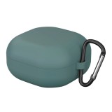 Cumpara ieftin Husa THD pentru protectia castilor Samsung Galaxy Buds2 Pro, culoarea verde midnight, cu carlig de prindere