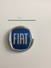 Emblema FIAT 120 mm albastru foto